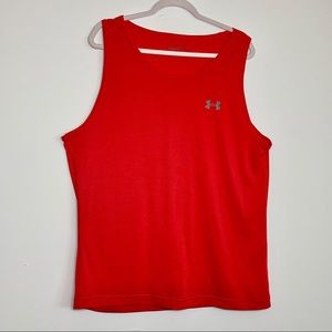 Under Armour activewear loose red tank top: XL